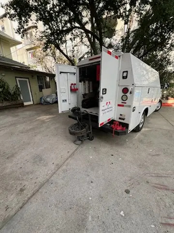 Magnet Plumbing service vehicle on-site for Faucet Repair in Boca Granada